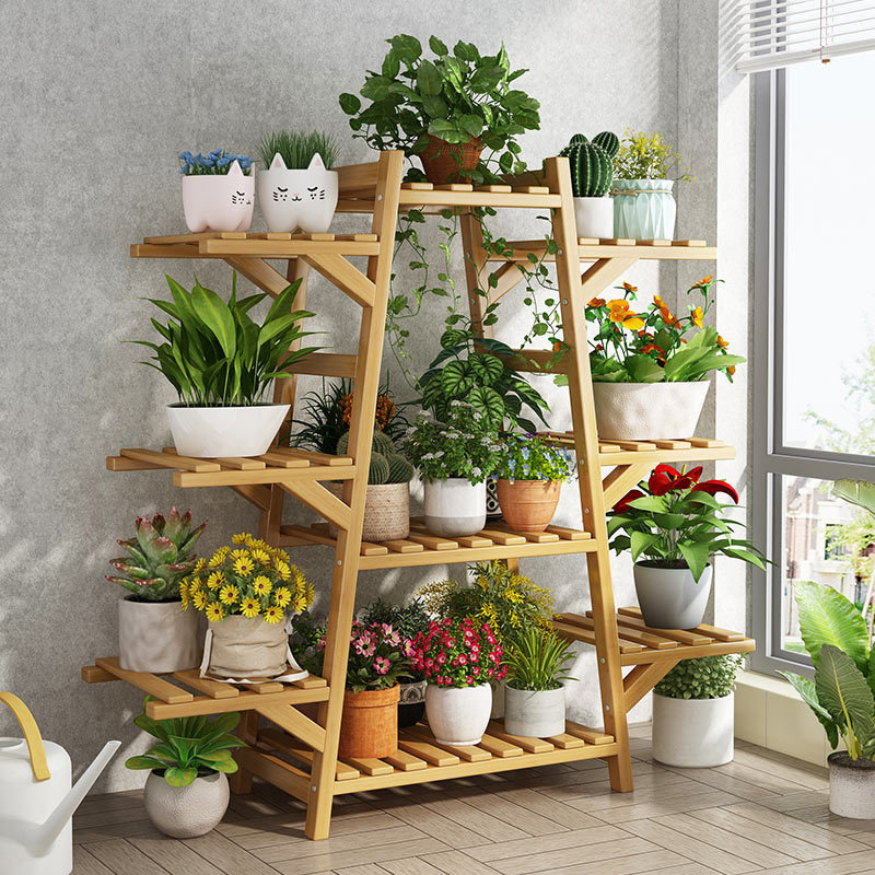 Outdoor Furniture On Sale - Floor-standing Rack Multi-layer Balcony Flower Rack