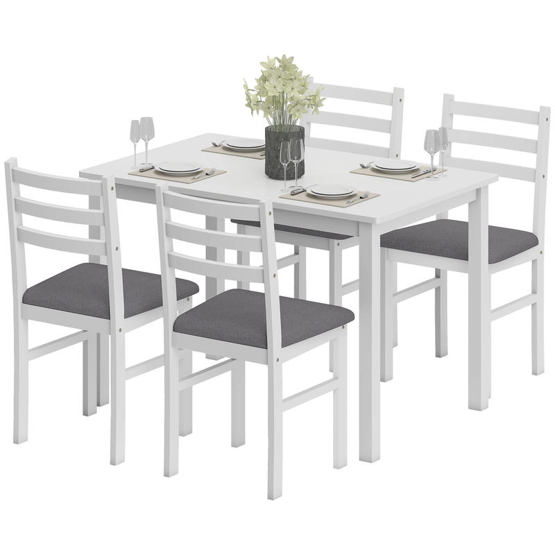 Adirondack Chair Wood - 5-Piece Small Kitchen Table Set for