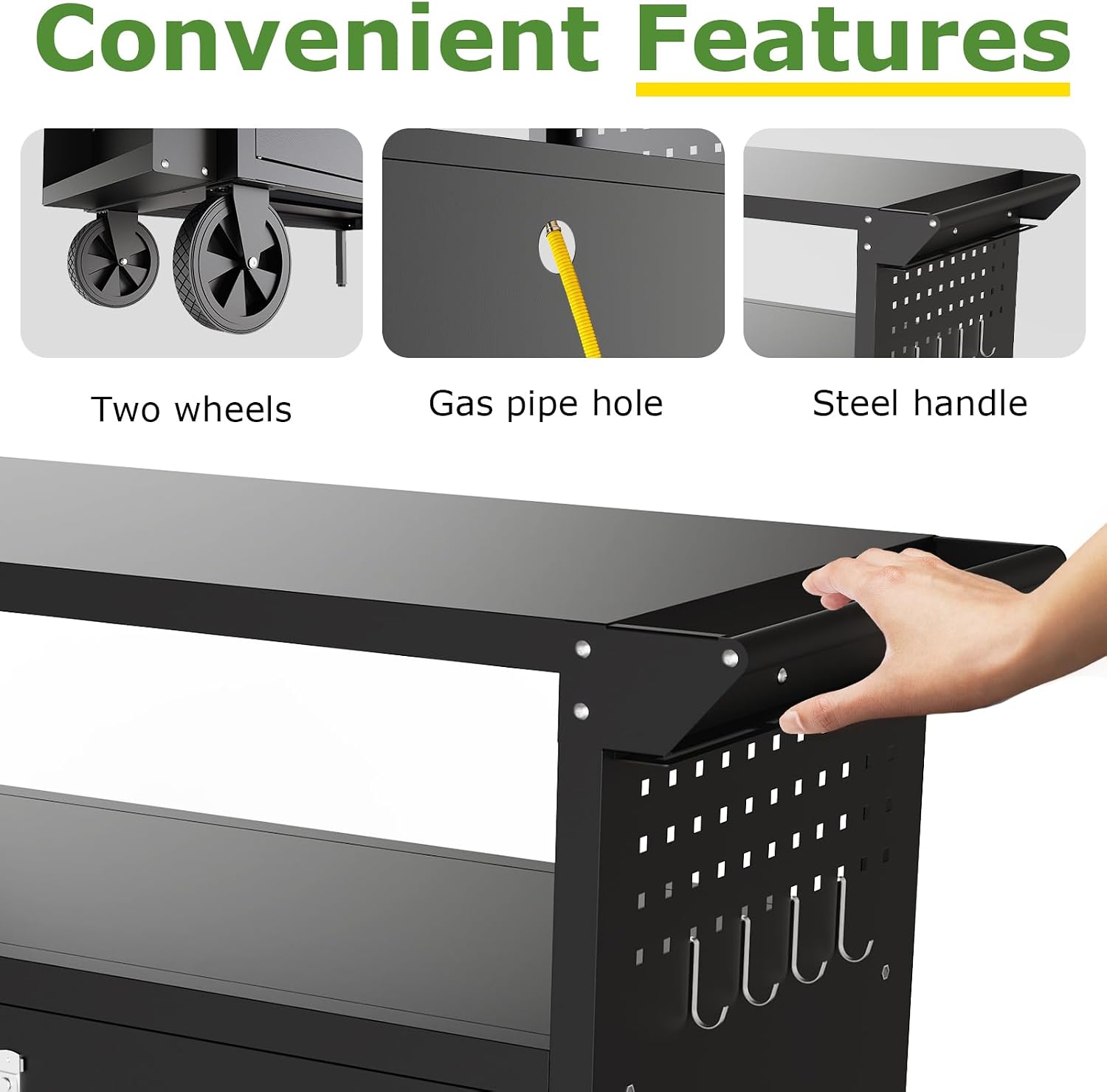 Outdoor Grill Cart Table With  - Outdoor Furniture Patio review and price
