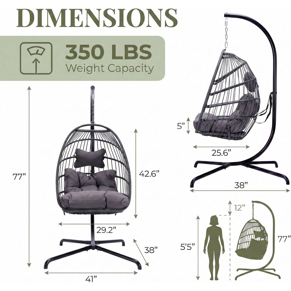 Durable Outdoor Hanging Egg Ch - Hanging Egg Chair review and price