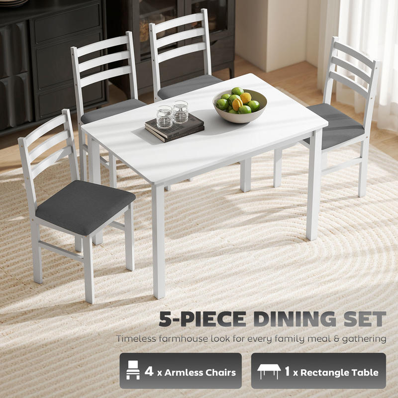 5-Piece Small Kitchen Table Se - Adirondack Chair Wood review and price