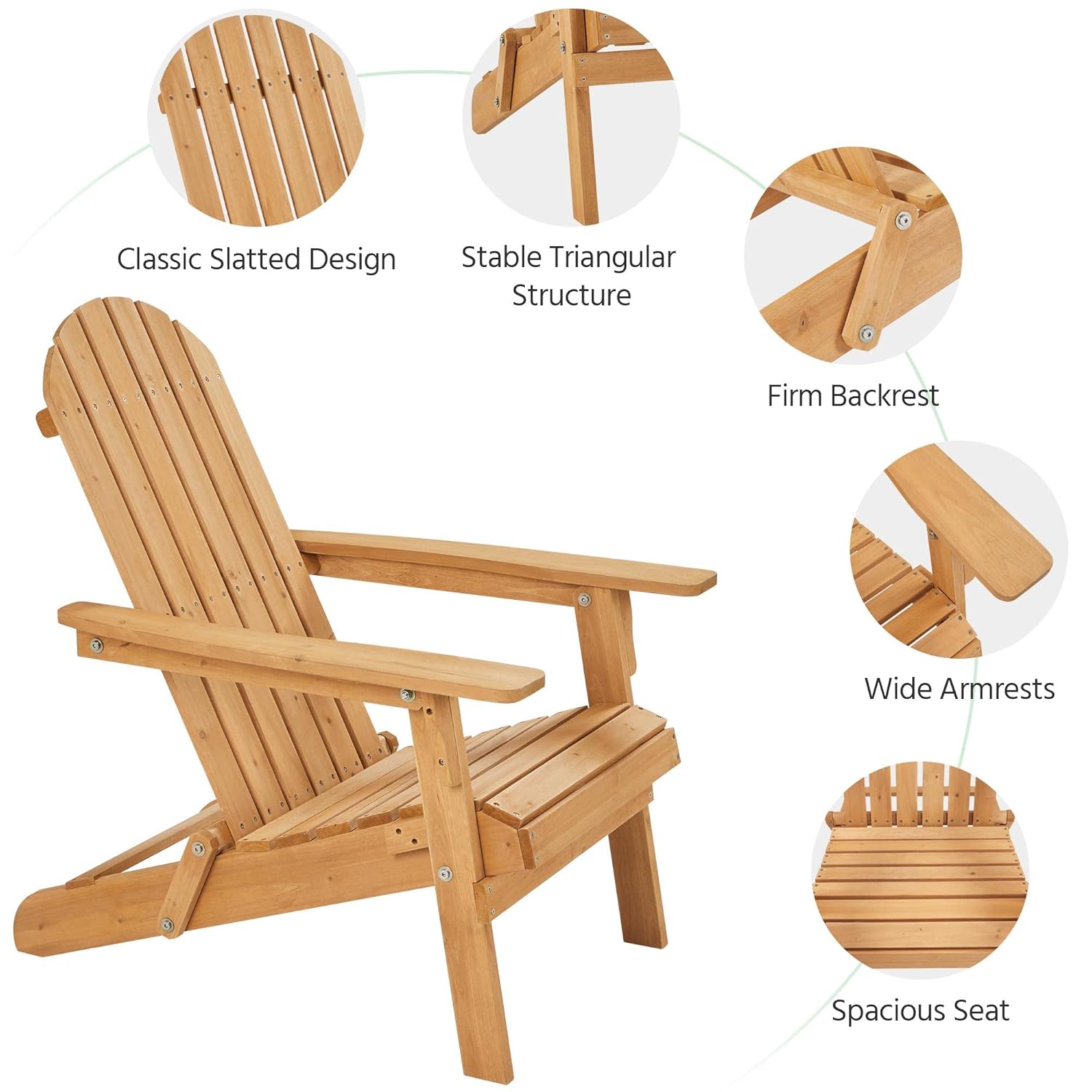 Folding Adirondack Chair Set o - Adirondack Chair Wood review and price
