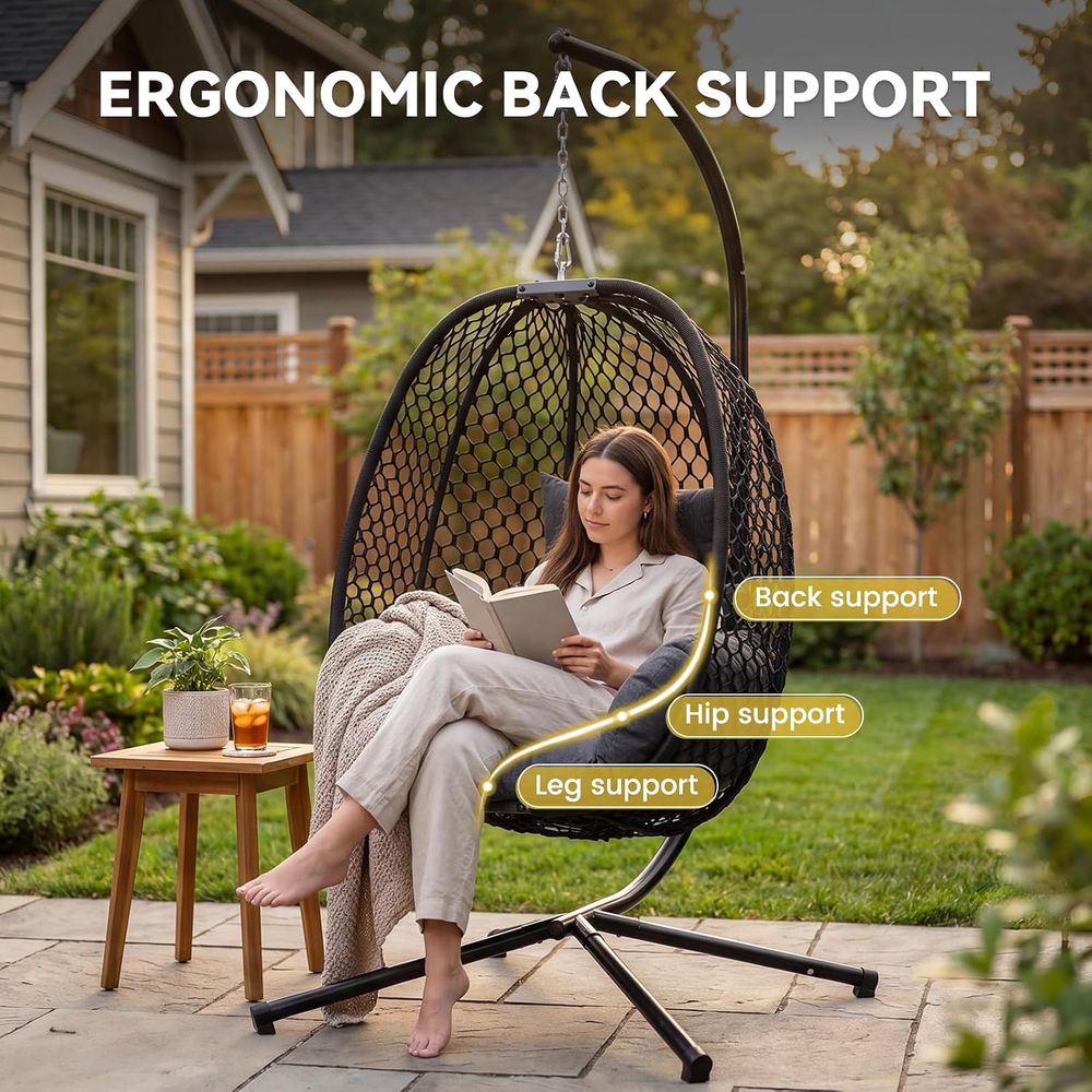 Egg Chair Outdoor with Stand,  - Hanging Egg Chair review and price