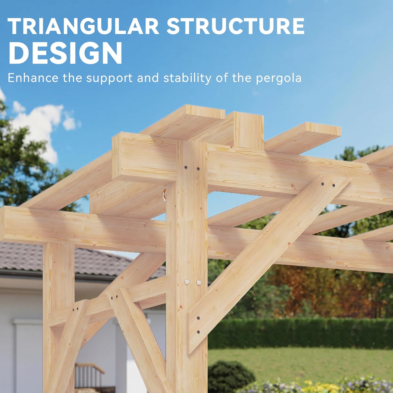 Cedar Wood Pergola Swing Bench - Hanging Egg Chair review and price