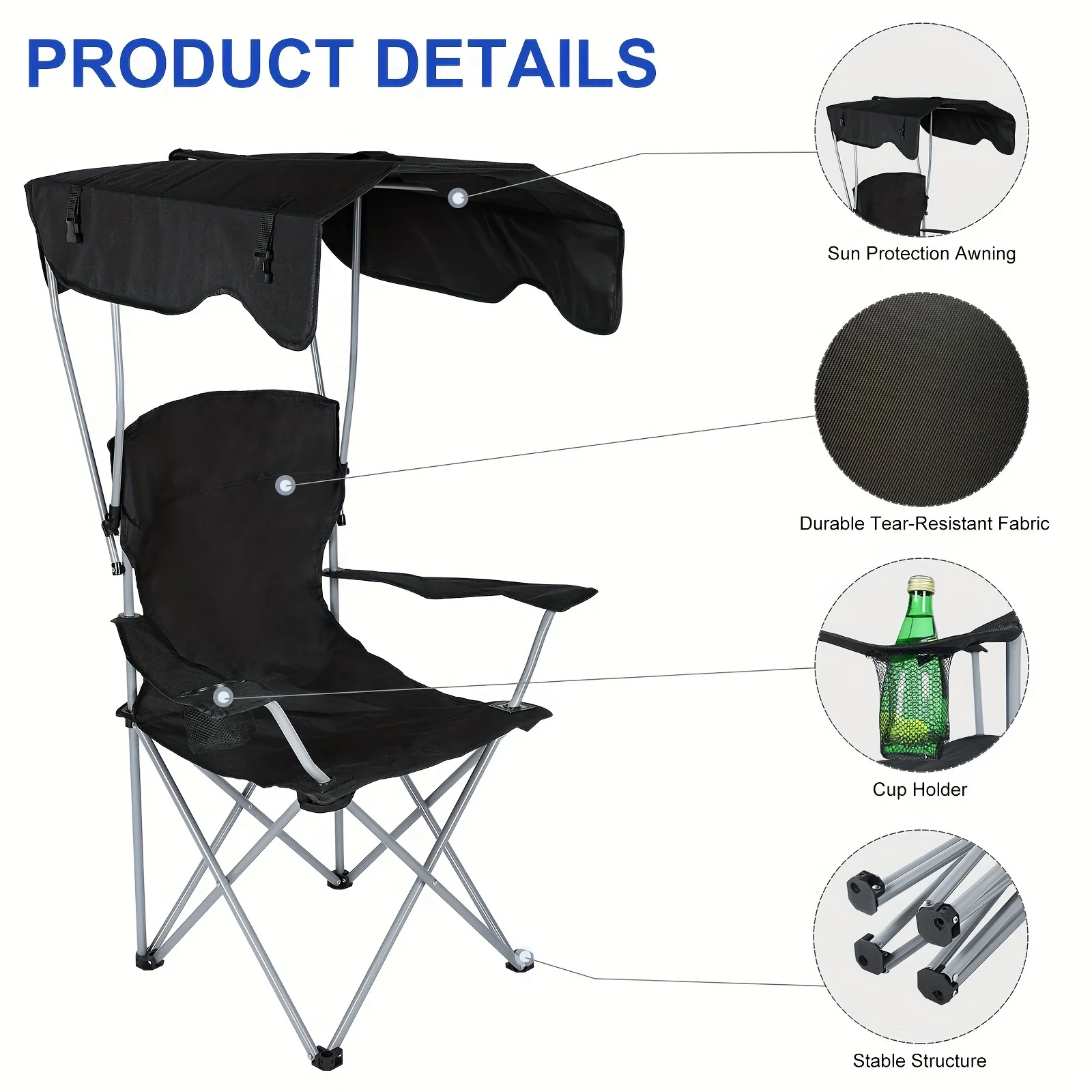 Canopy Lounge Chair with Sunsh - Outdoor Furniture Diy Plans review and price