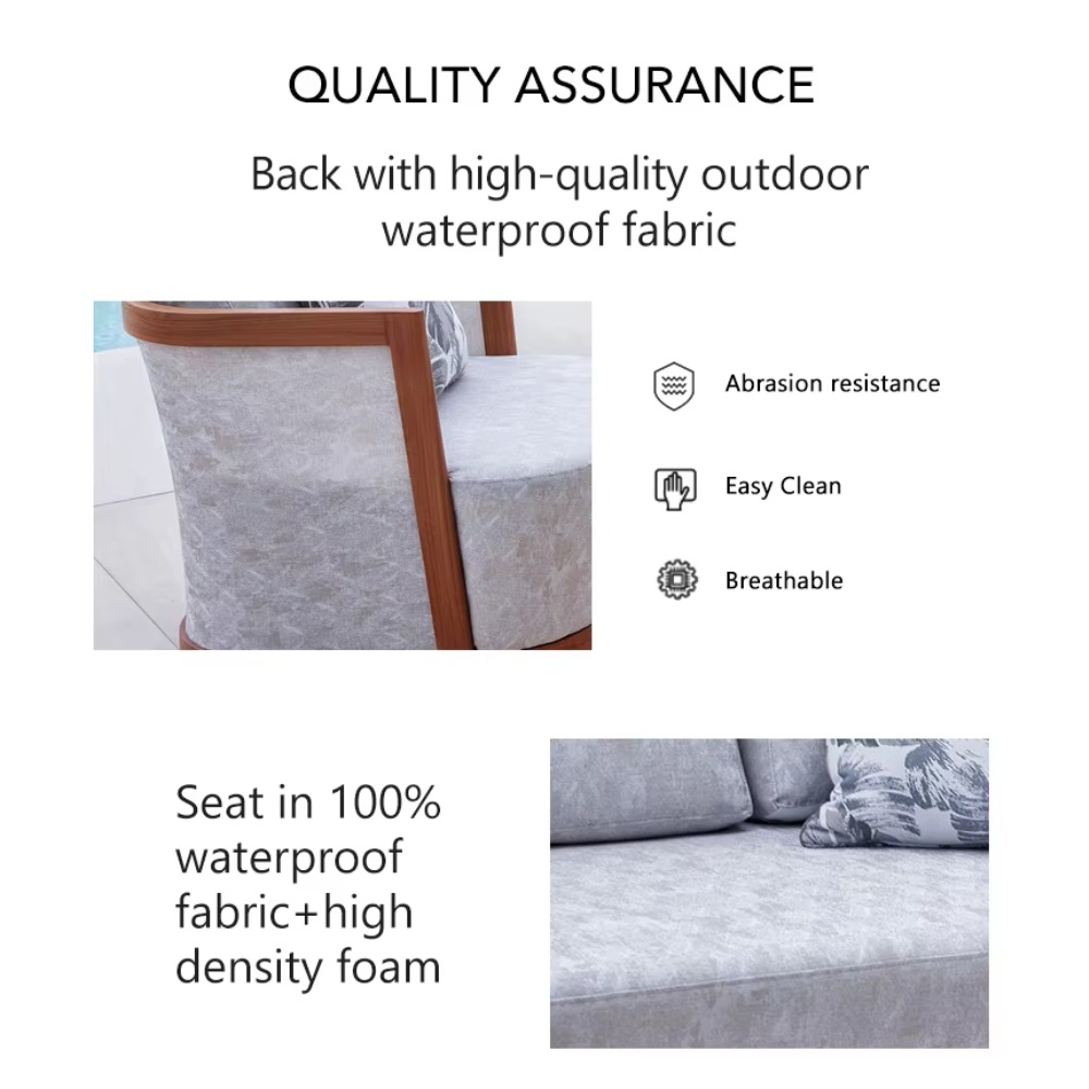 Modern Outdoor Aluminum Sofa G - Outdoor Furniture Quality review and price
