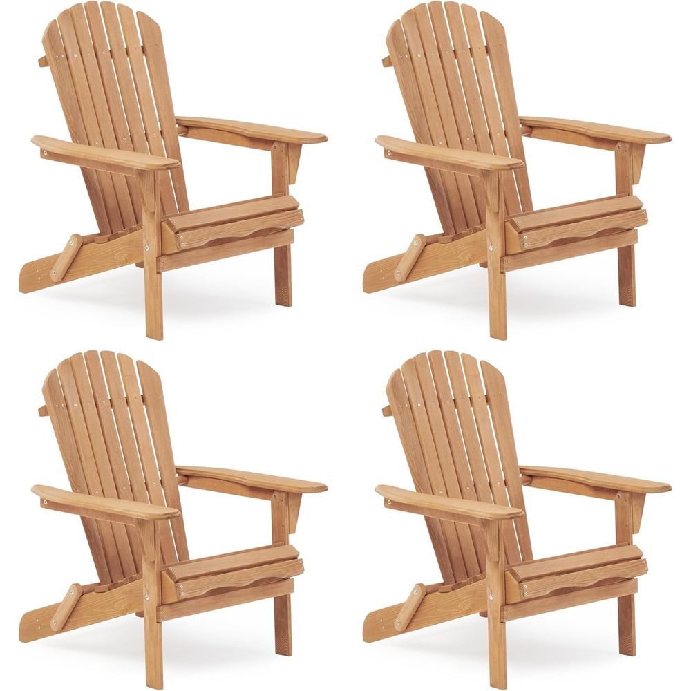 Classic 4-Piece Adirondack Cha - Adirondack Chair Wood review and price
