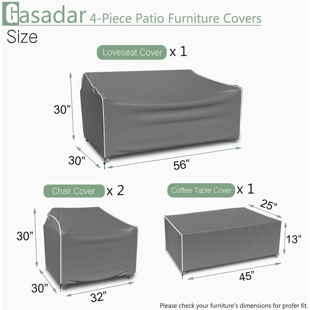 Patio Furniture Covers, 4-Piec - Outdoor Furniture Patio review and price