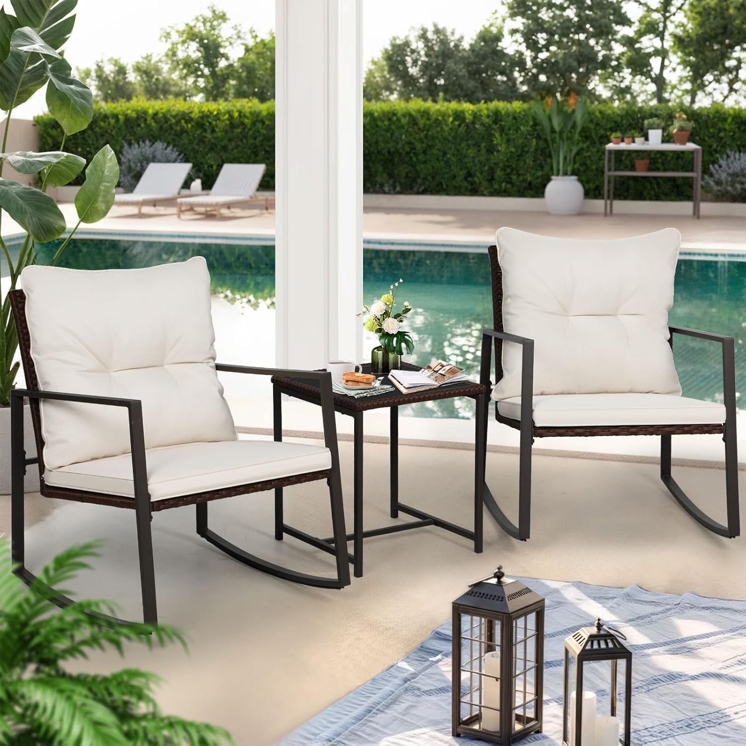3-Piece Patio Bistro Set Outdo - Outdoor Furniture On Sale review and price