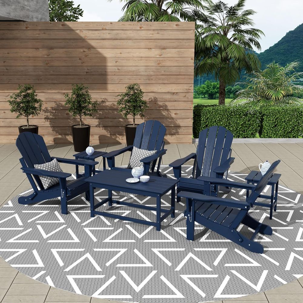 3-Piece Outdoor Coffee and Sid - Adirondack Chair Wood review and price