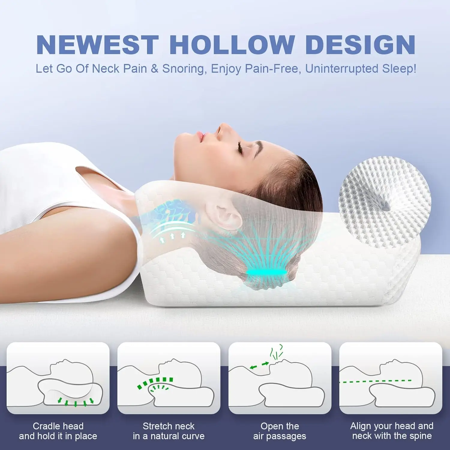 Adjustable Cervical Pillow,Odo - Outdoor Furniture Plus review and price