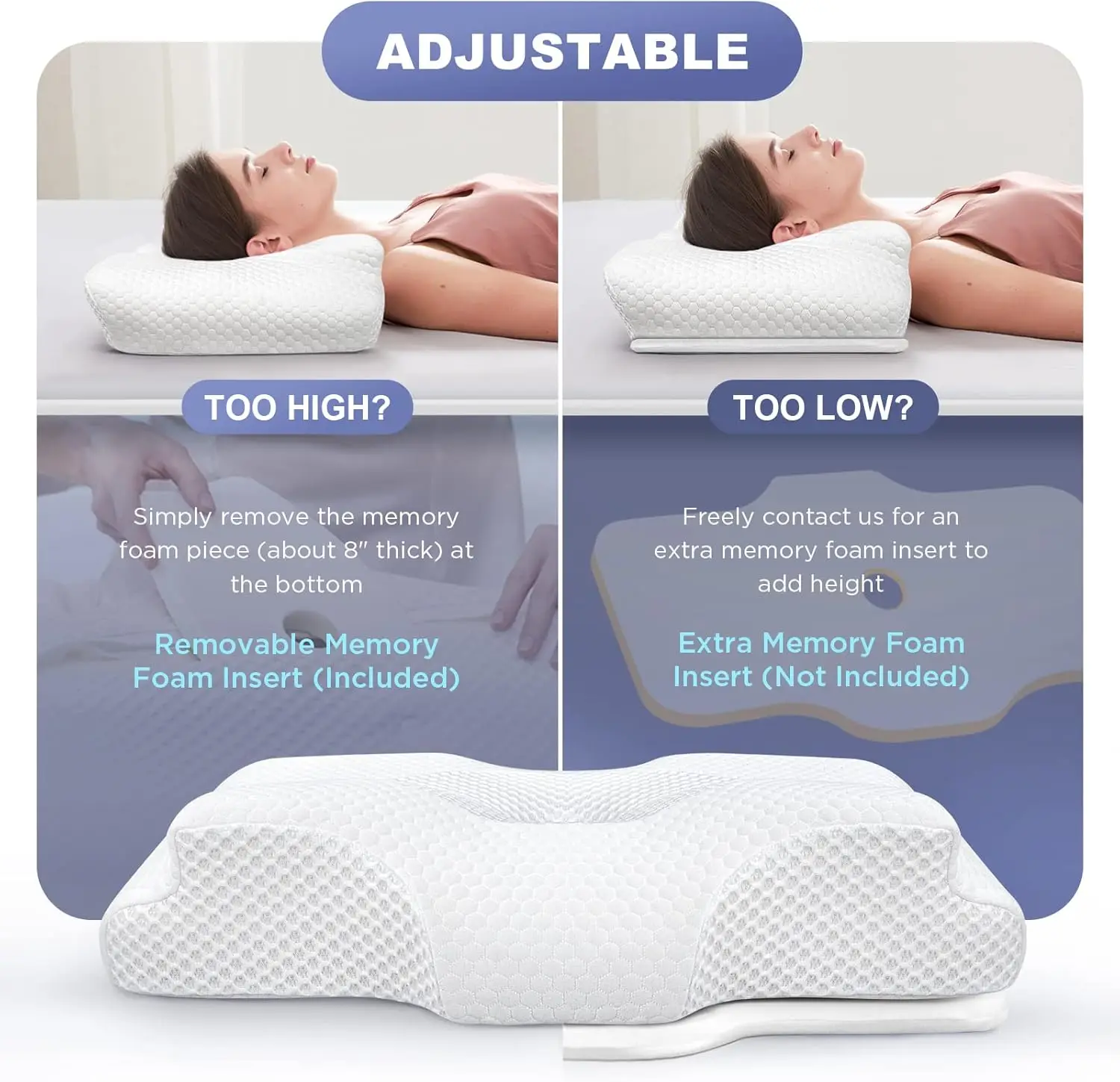 Adjustable Cervical Pillow,Odo - Outdoor Furniture Plus review and price