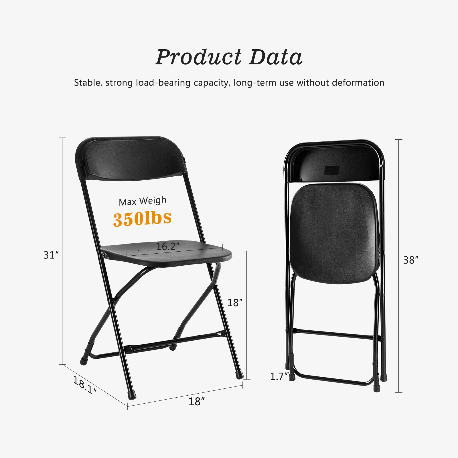 JHK Plastic Folding Chair 4/6  - Outdoor Furniture Diy Plans review and price