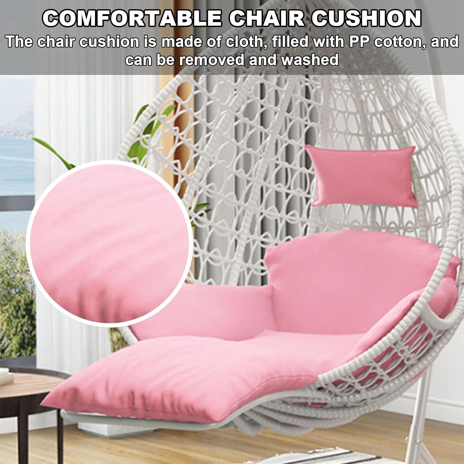 PE Rattan Hanging Egg Chair wi - Hanging Egg Chair review and price