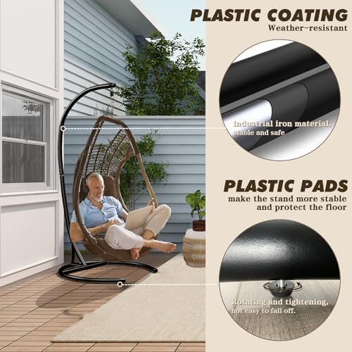 Hammock Stand ONLY, 300lbs Cap - Hanging Egg Chair review and price