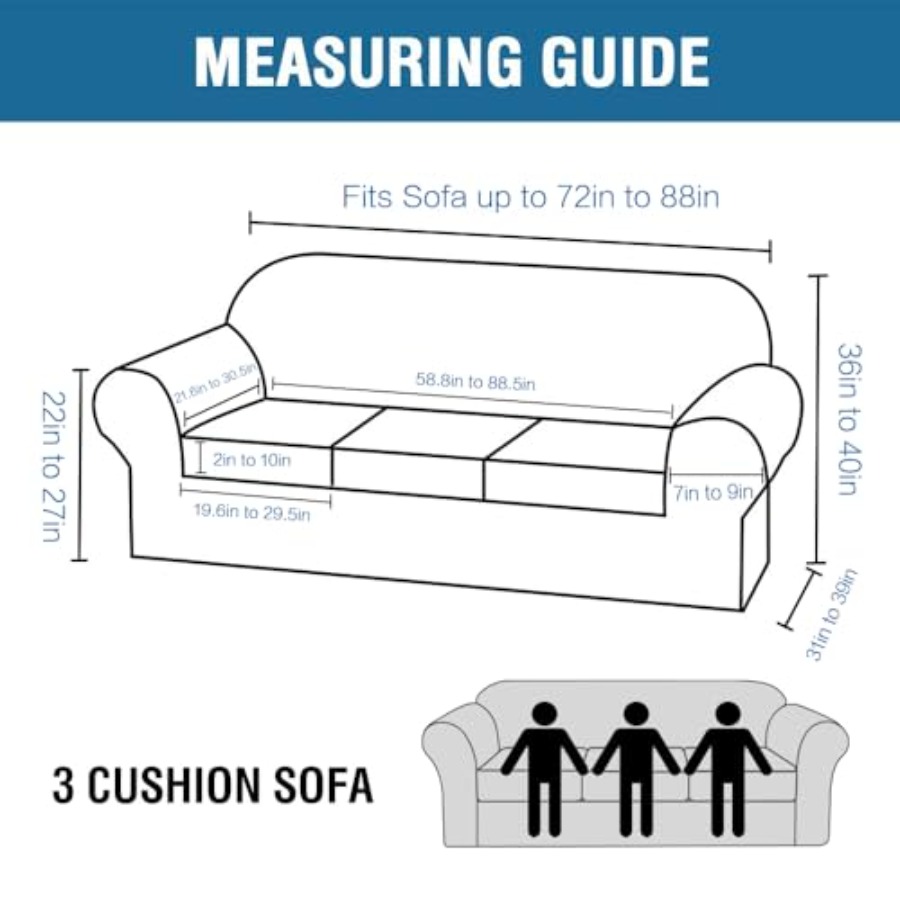 4 Pcs Stretch Sofa Covers for  - Outdoor Furniture Plus review and price