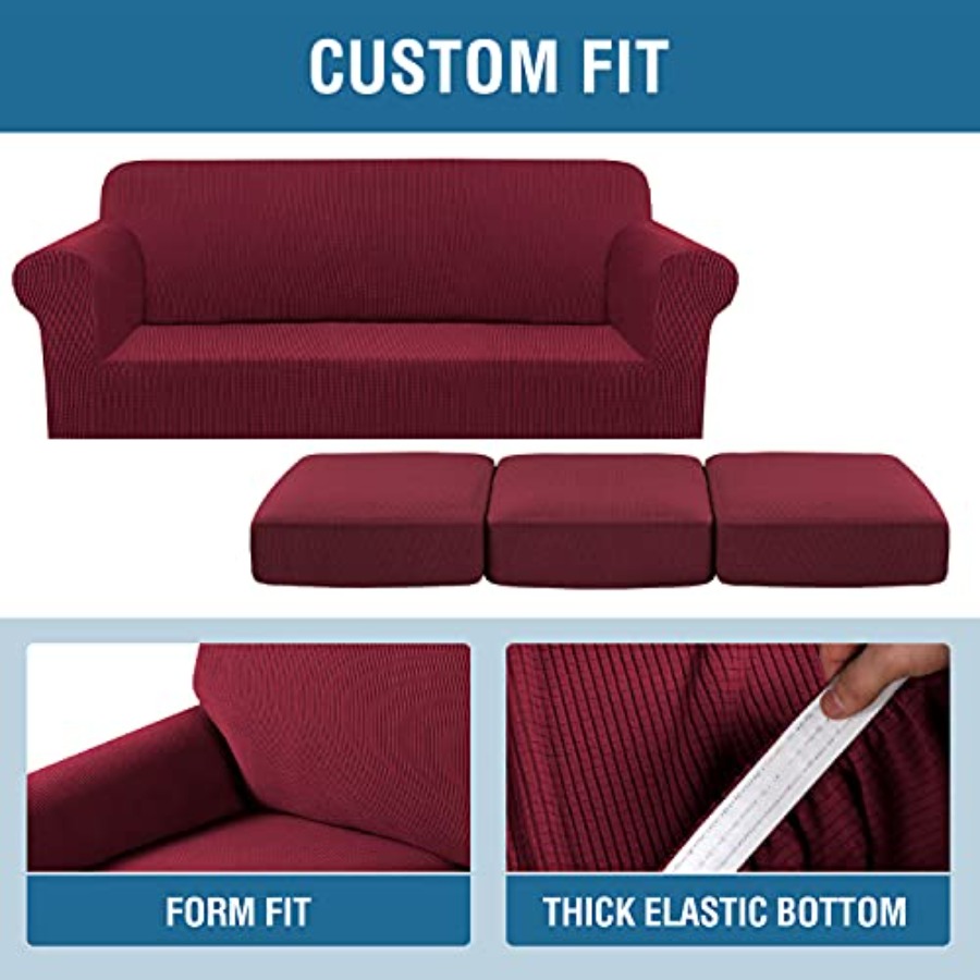 4 Pcs Stretch Sofa Covers for  - Outdoor Furniture Plus review and price